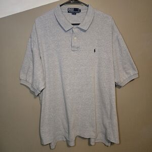 Vintage Polo by Ralph Lauren Men's SS Polo Shirt Hong Kong Gray Pony Size XXL